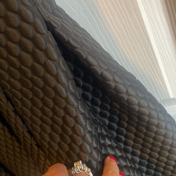 Noir Sachin & Babi Quilted Black Box Pleat Mesh Top Sequin Midi Dress Size 4 - Picture 13 of 16